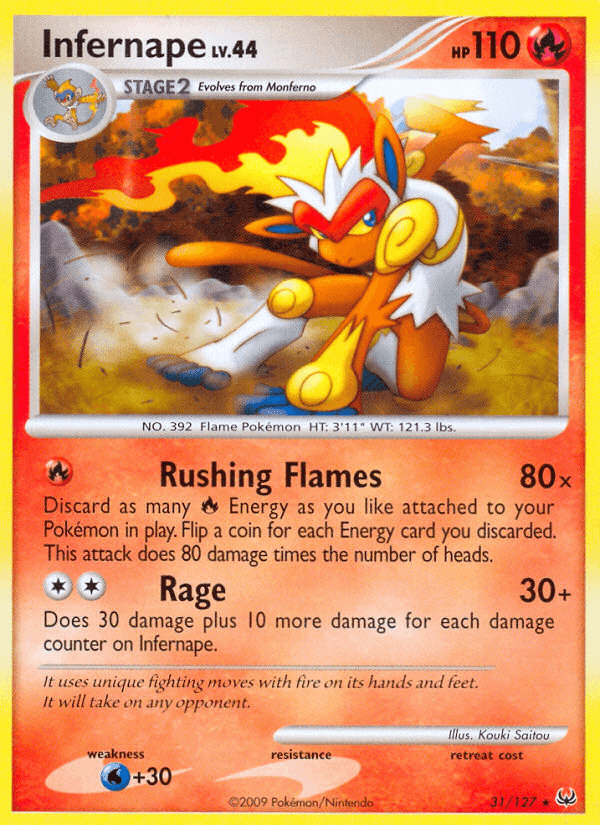 Carta Pokémon Infernape 31