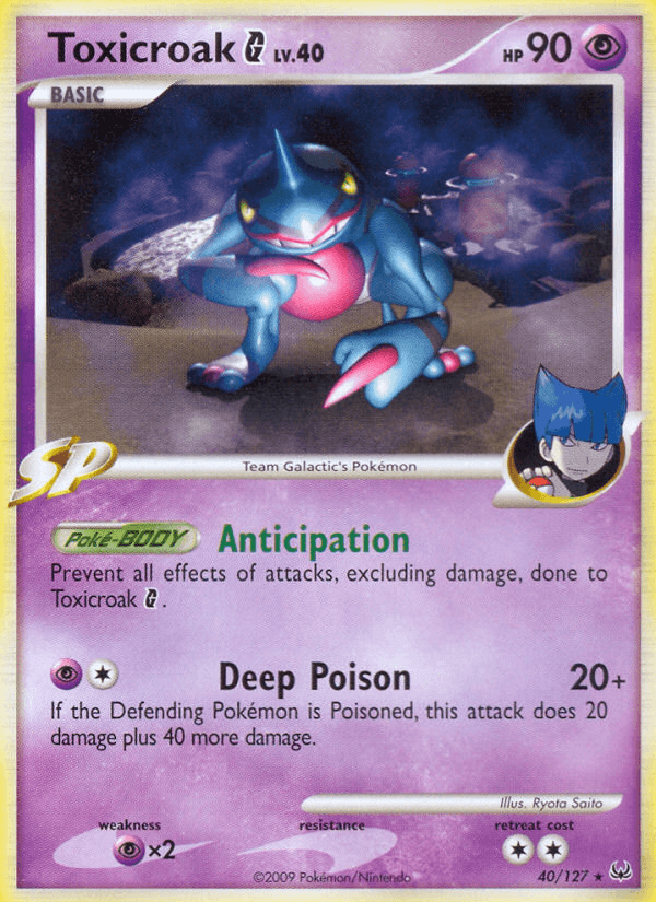 Carta Pokémon Toxicroak G 40