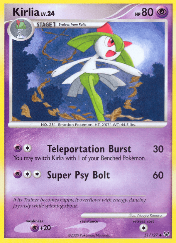 Carta Pokémon Kirlia 51 de Platinum