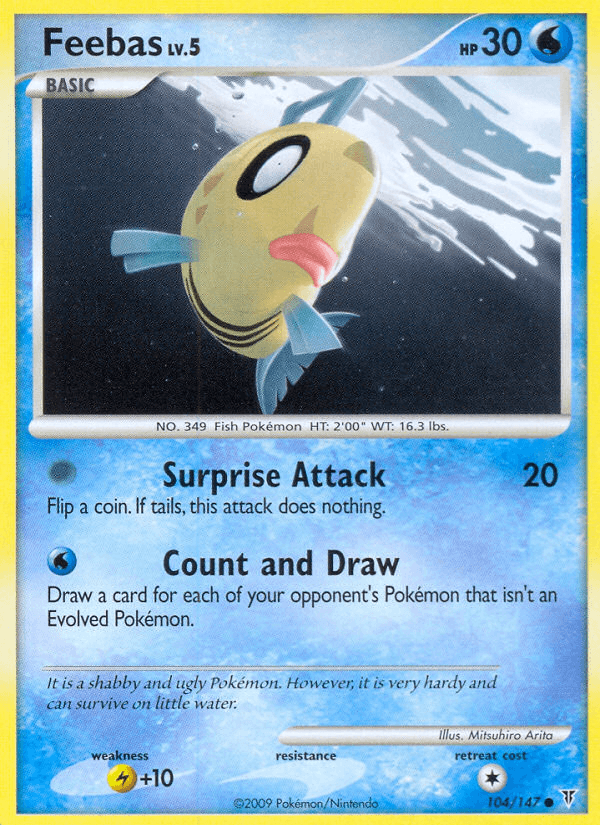 Carta Pokémon Feebas 104