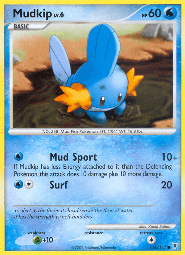 Carta Pokémon Mudkip