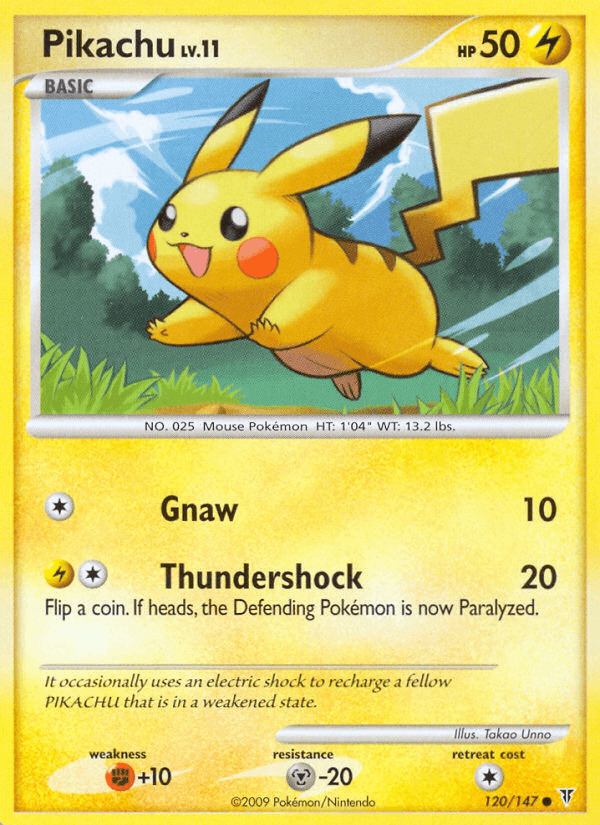 Carta Pokémon Pikachu 120 de Supreme Victors