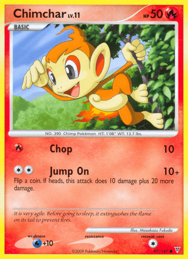 Carta Pokémon Chimchar 97