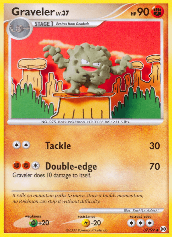 Carta Pokémon Graveler 37 de Arceus