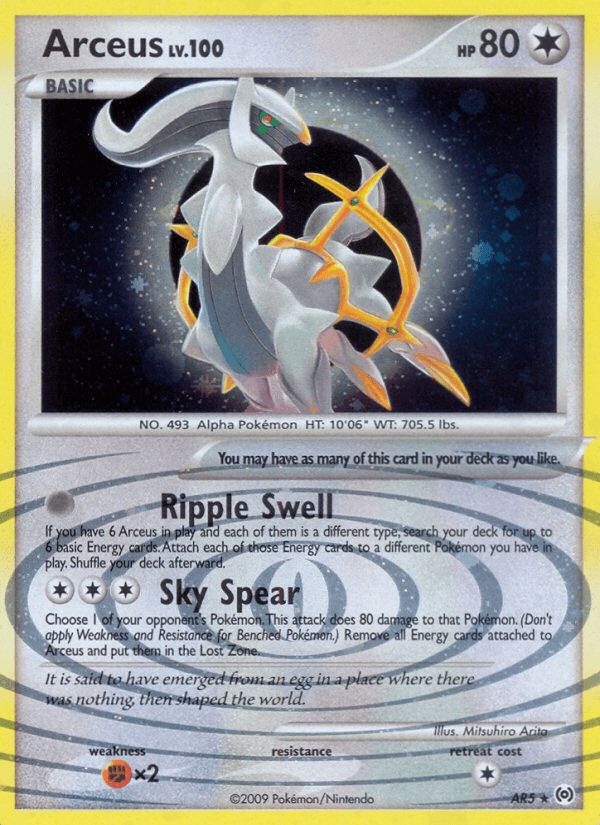 Carta Pokémon Arceus