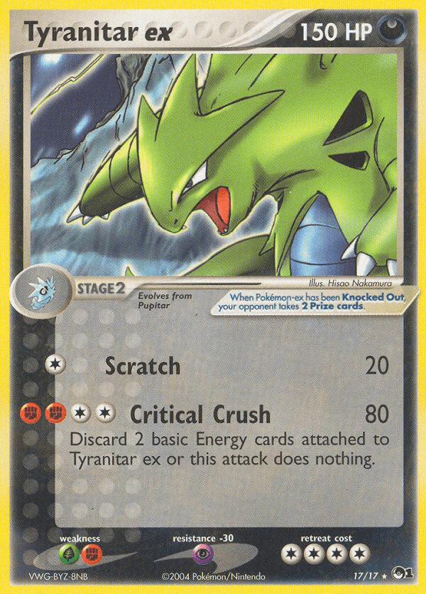 Carta Pokémon Tyranitar ex