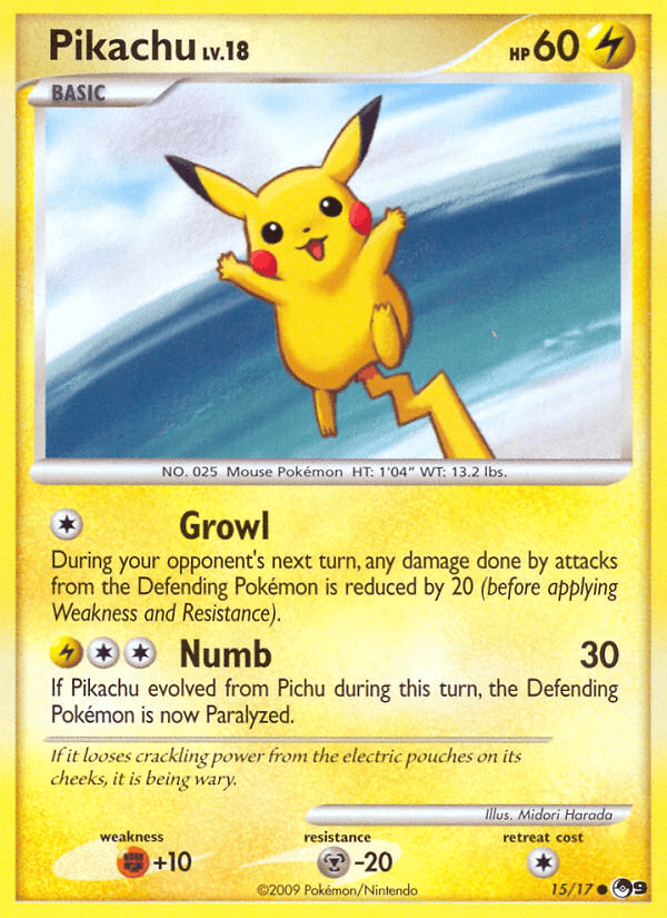 Carta Pokémon Pikachu