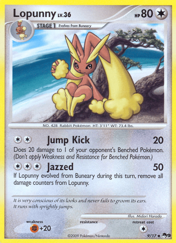 Carta Pokémon Lopunny 9