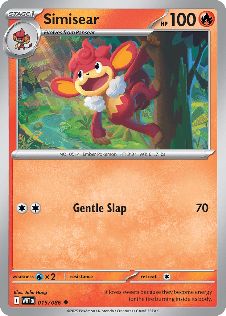 Carta Pokémon Simisear 15