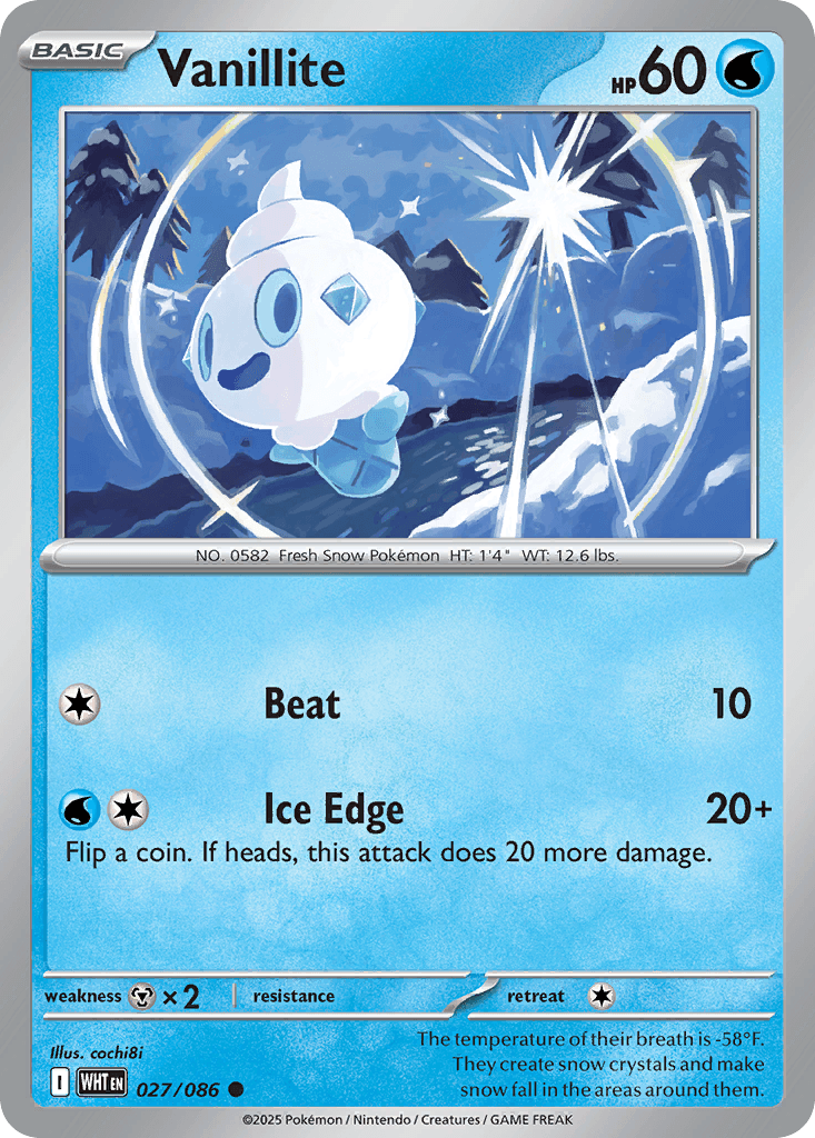 Carta Pokémon Vanillite