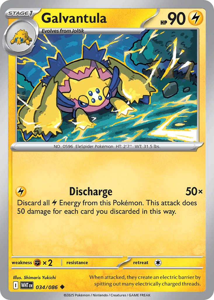 Carta Pokémon Galvantula