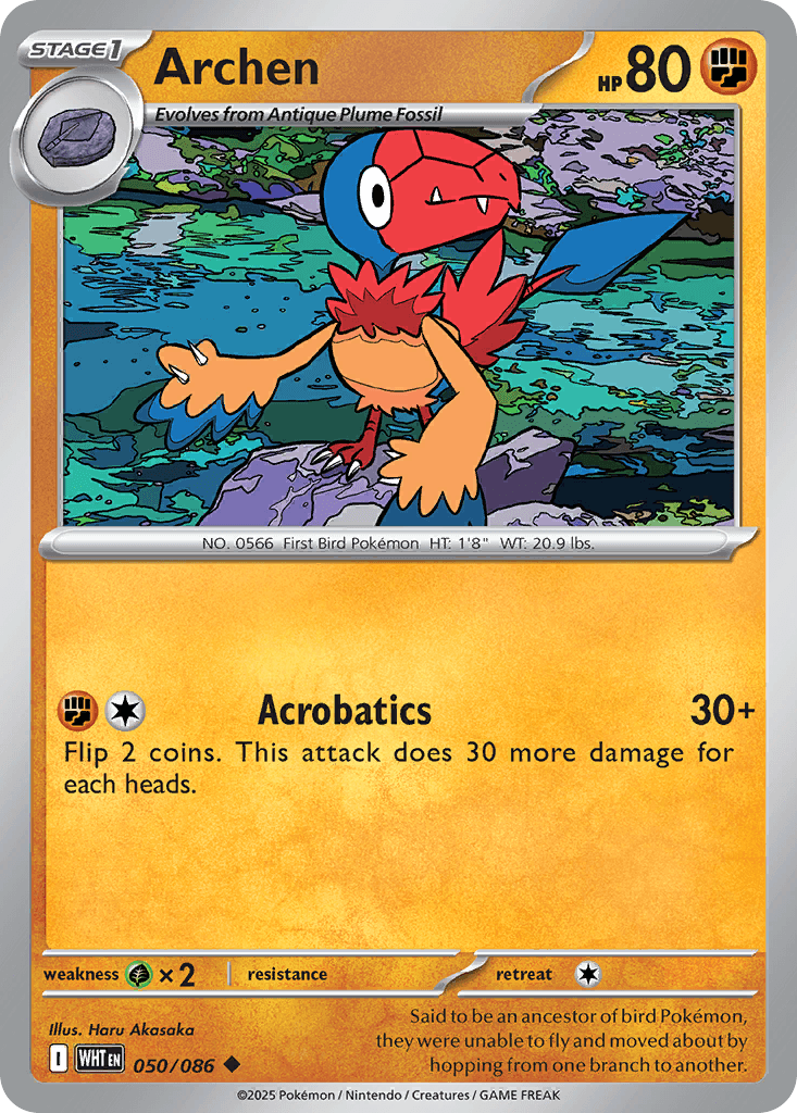 Carta Pokémon Archen