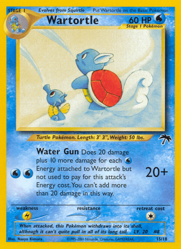 Carta Pokémon Wartortle 15