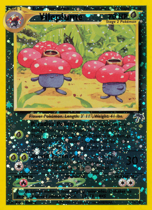 Carta Pokémon Vileplume 17