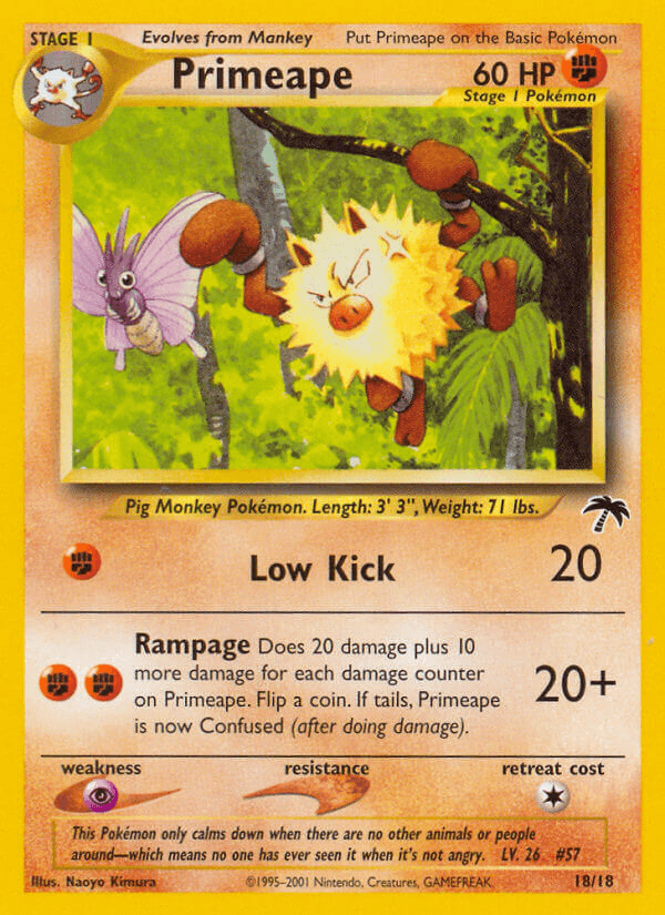 Carta Pokémon Primeape 18
