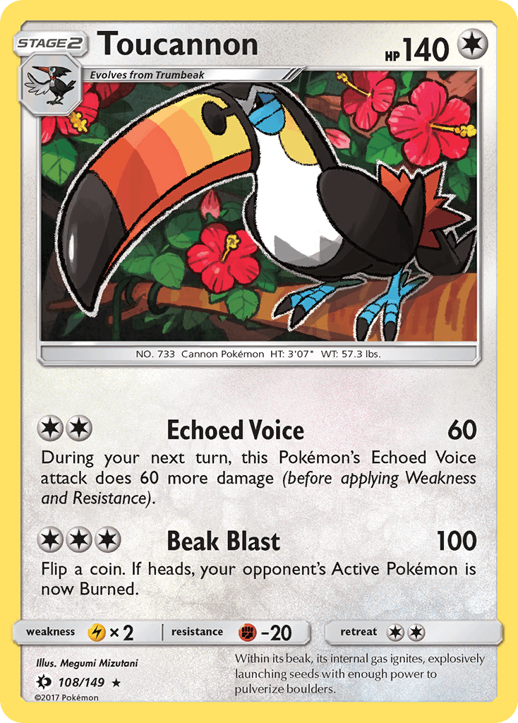 Carta Pokémon Toucannon 108