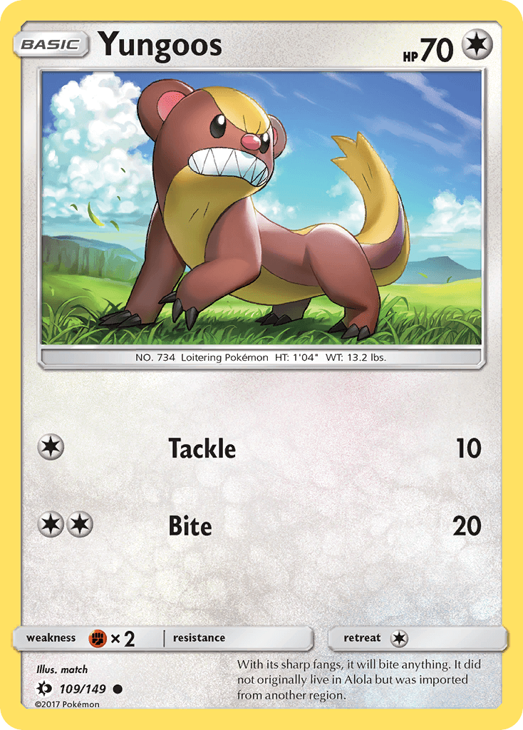 Carta Pokémon Yungoos