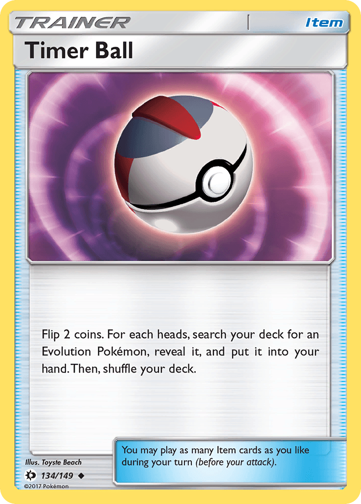 Carta Pokémon Timer Ball 134