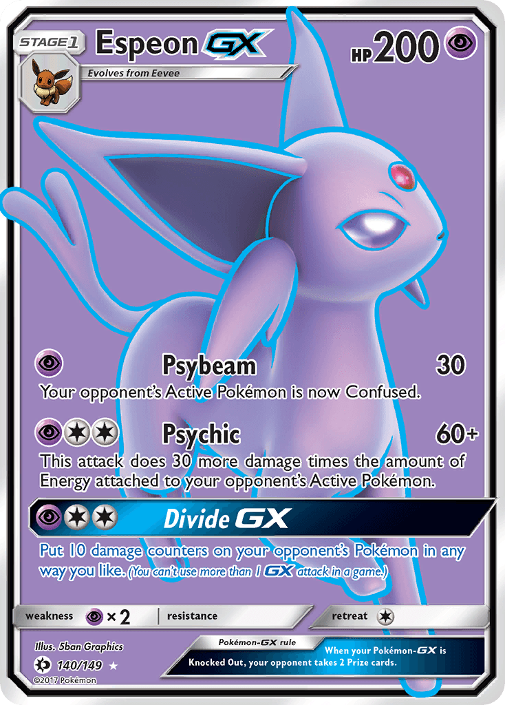 Carta Pokémon Espeon-GX 140