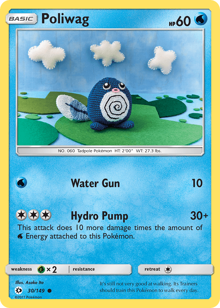 Carta Pokémon Poliwag 30