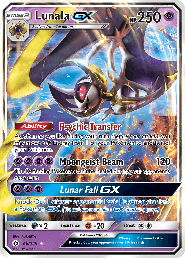 Carta Pokémon Lunala-GX 66