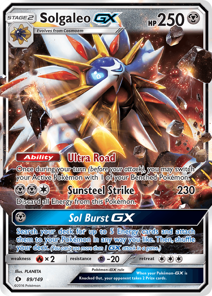 Carta Pokémon Solgaleo-GX 89