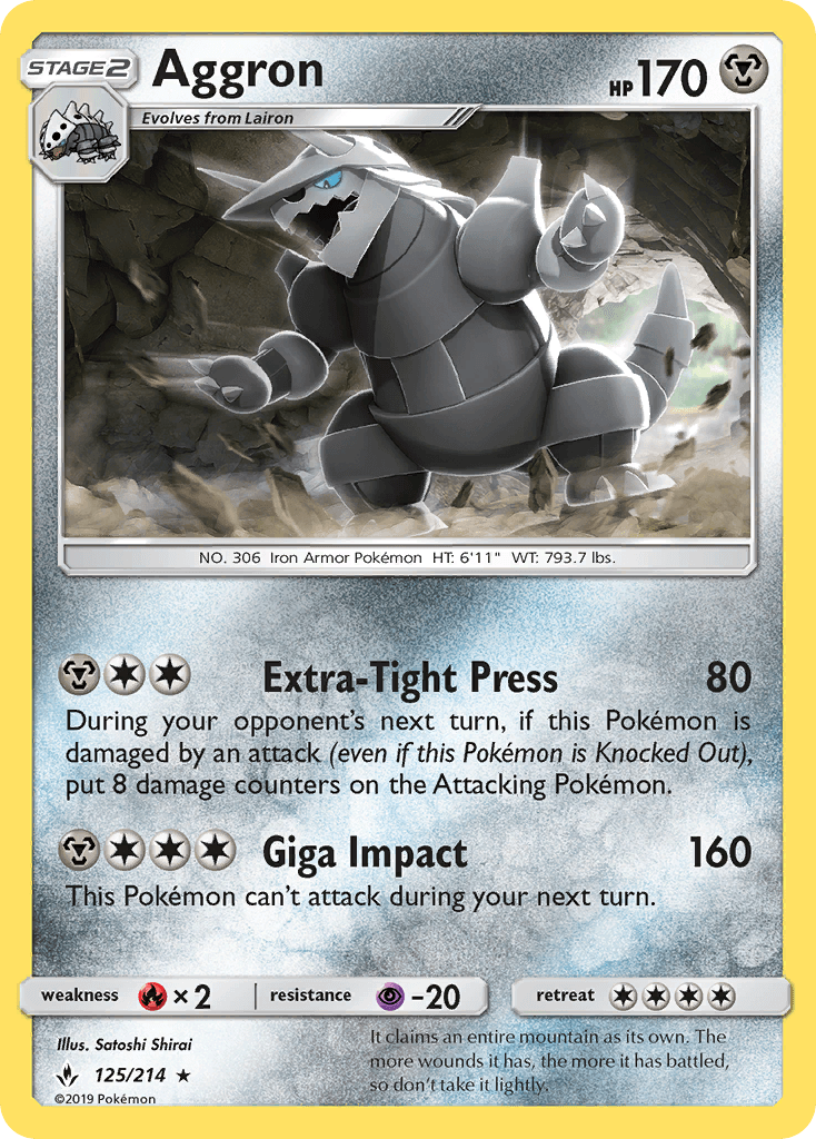 Carta Pokémon Aggron 125