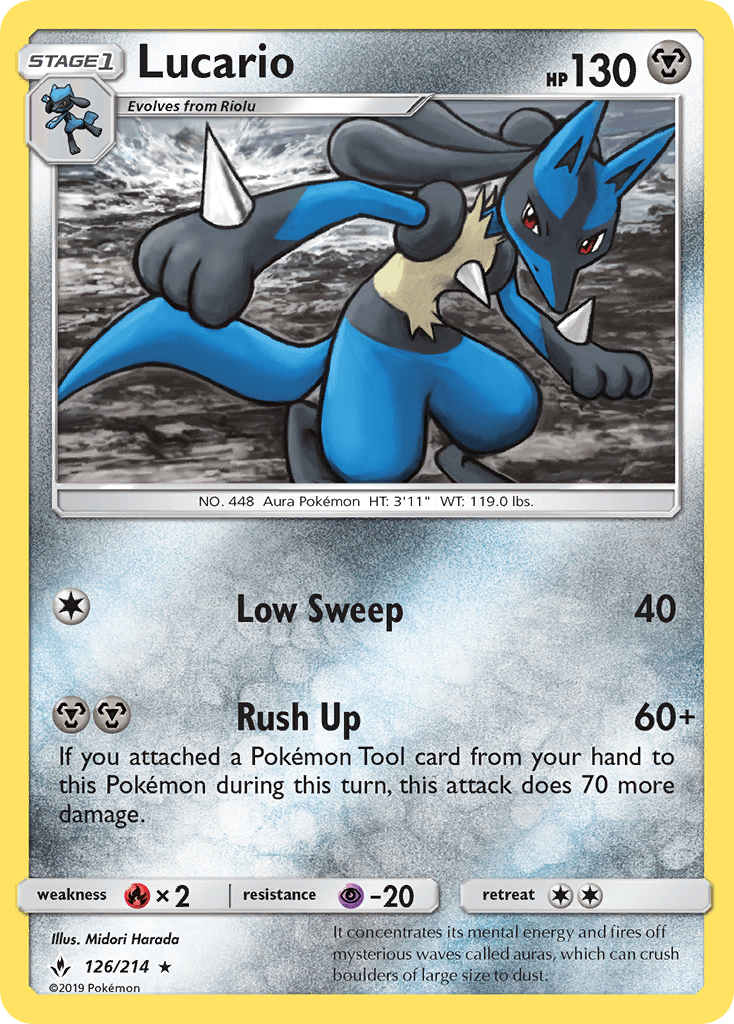 Carta Pokémon Lucario 126