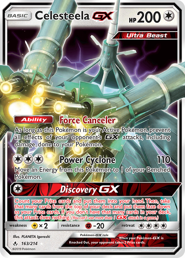 Carta Pokémon Celesteela-GX 163