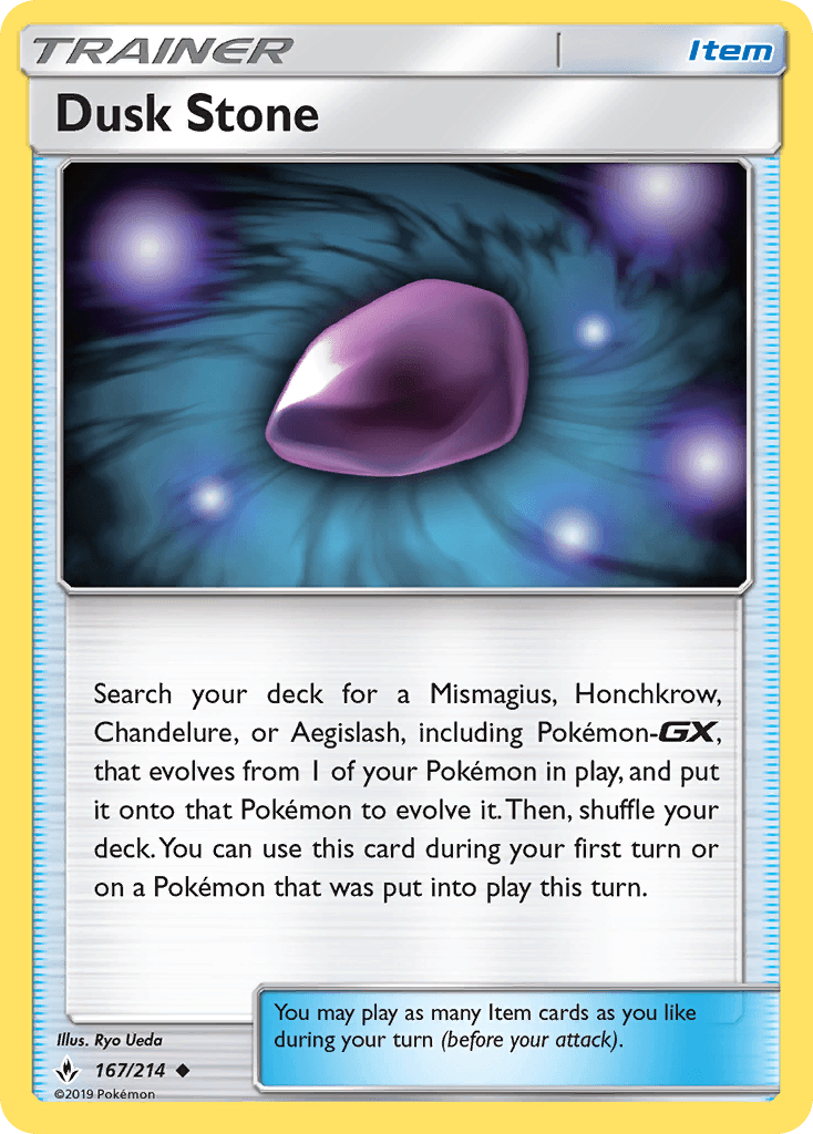 Carta Pokémon Dusk Stone 167