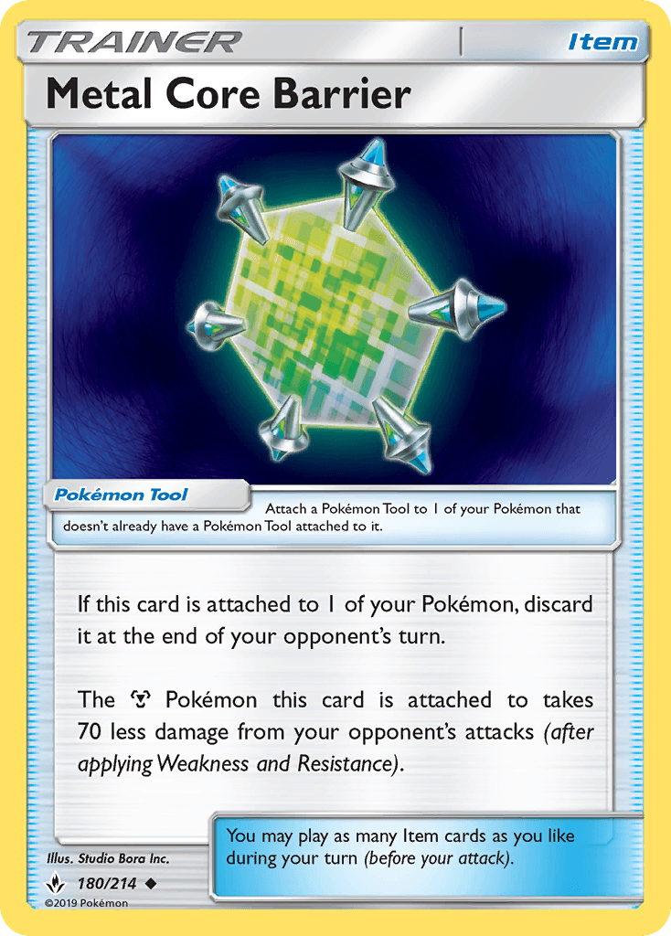 Carta Pokémon Metal Core Barrier 180