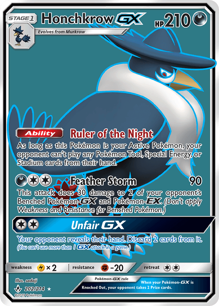 Carta Pokémon Honchkrow-GX