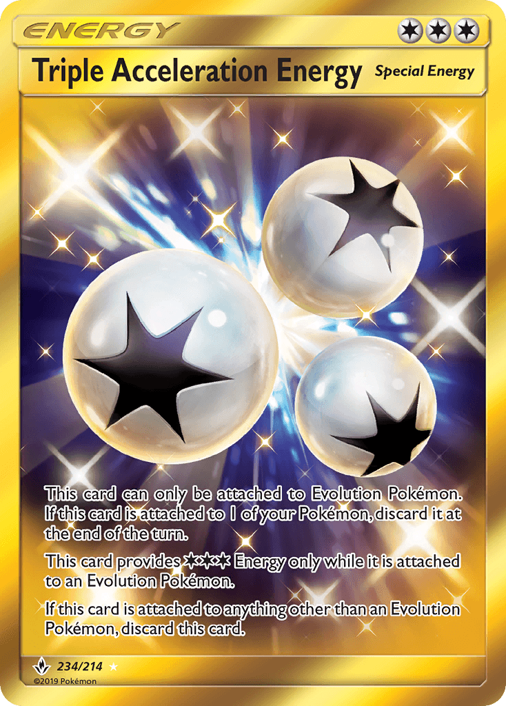 Carta Pokémon Triple Acceleration Energy 234 de Unbroken Bonds