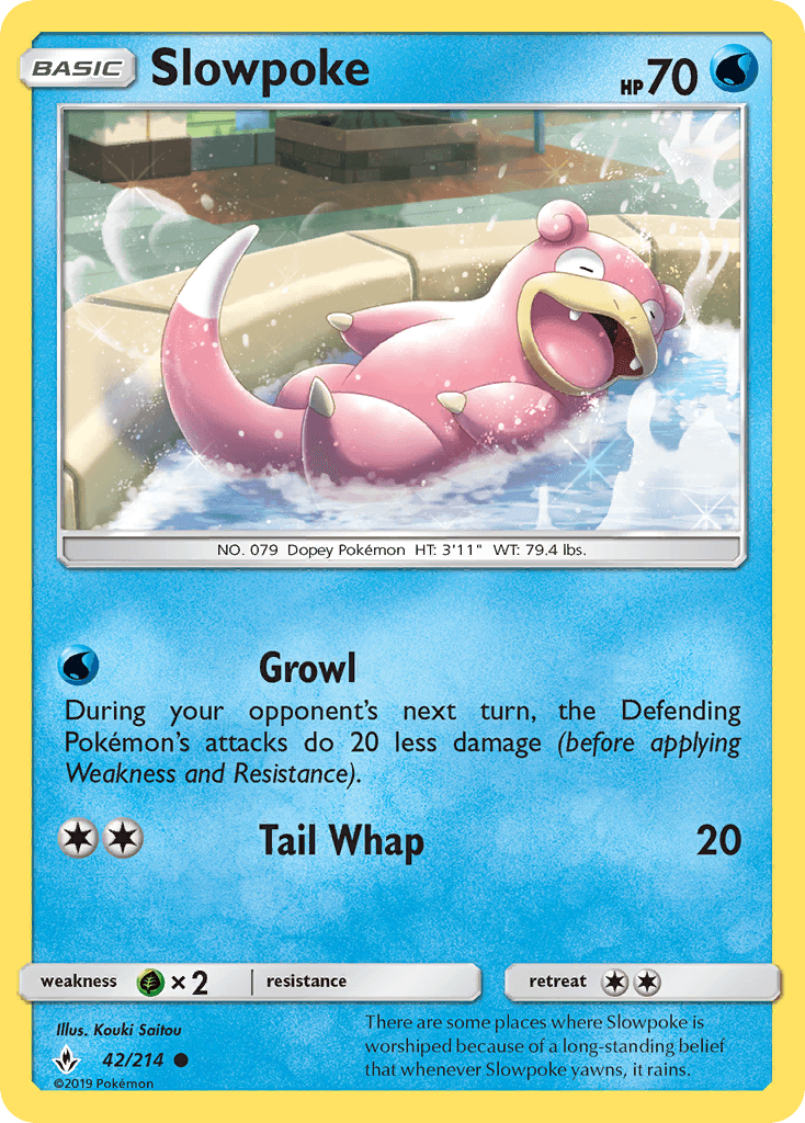 Carta Pokémon Slowpoke 42