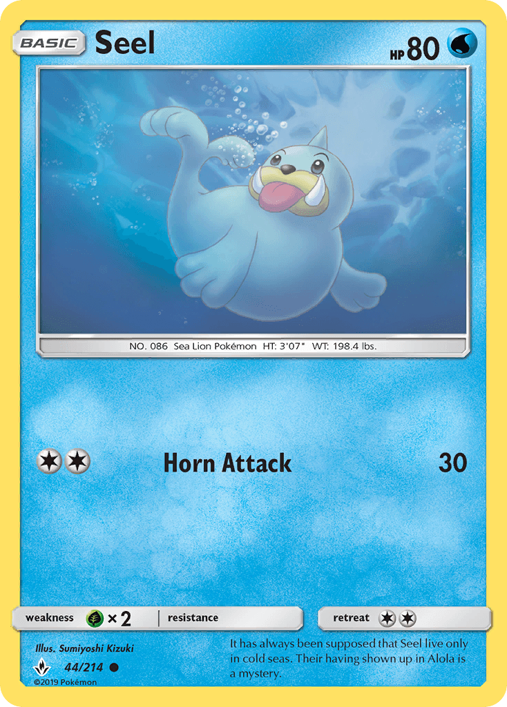 Carta Pokémon Seel