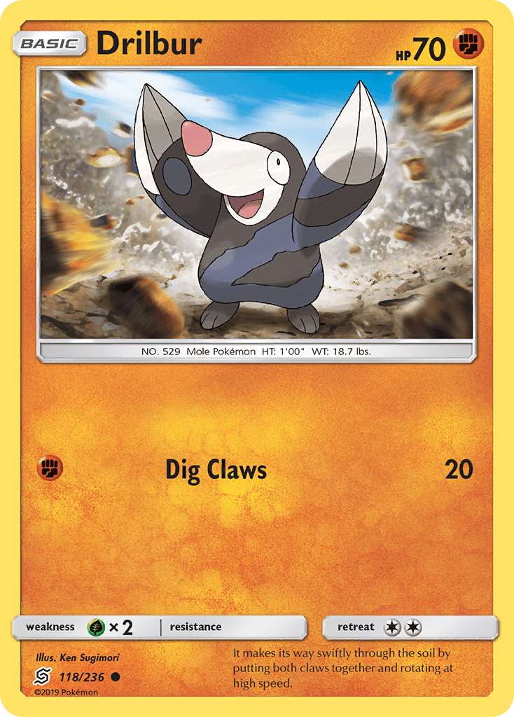 Carta Pokémon Drilbur
