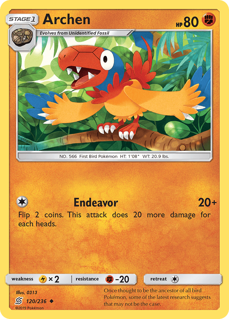 Carta Pokémon Archen
