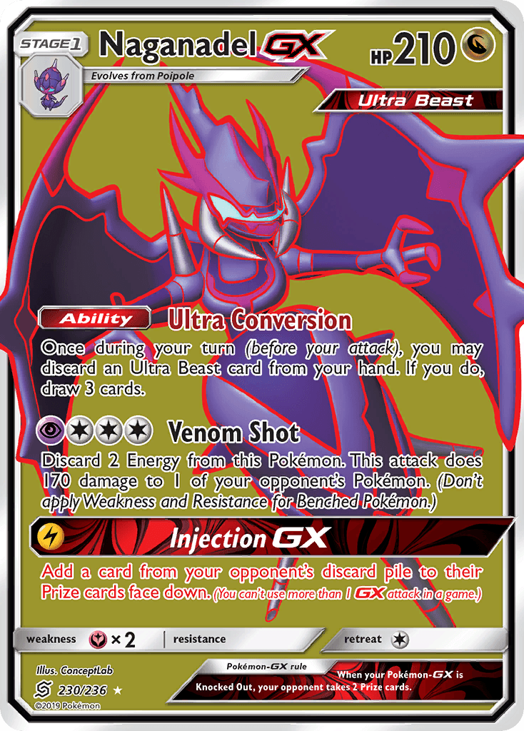 Carta Pokémon Naganadel-GX 230