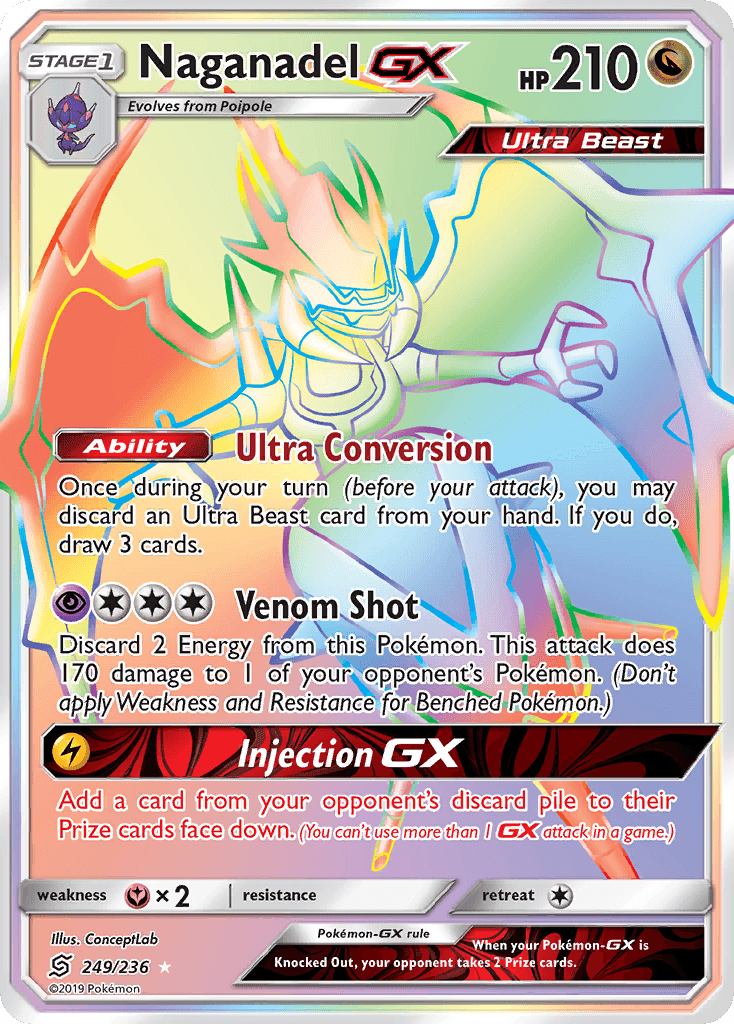 Carta Pokémon Naganadel-GX 249