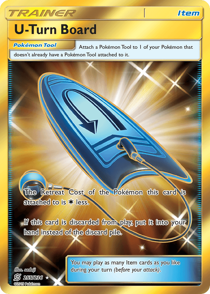 Carta Pokémon U-Turn Board 255 de Unified Minds