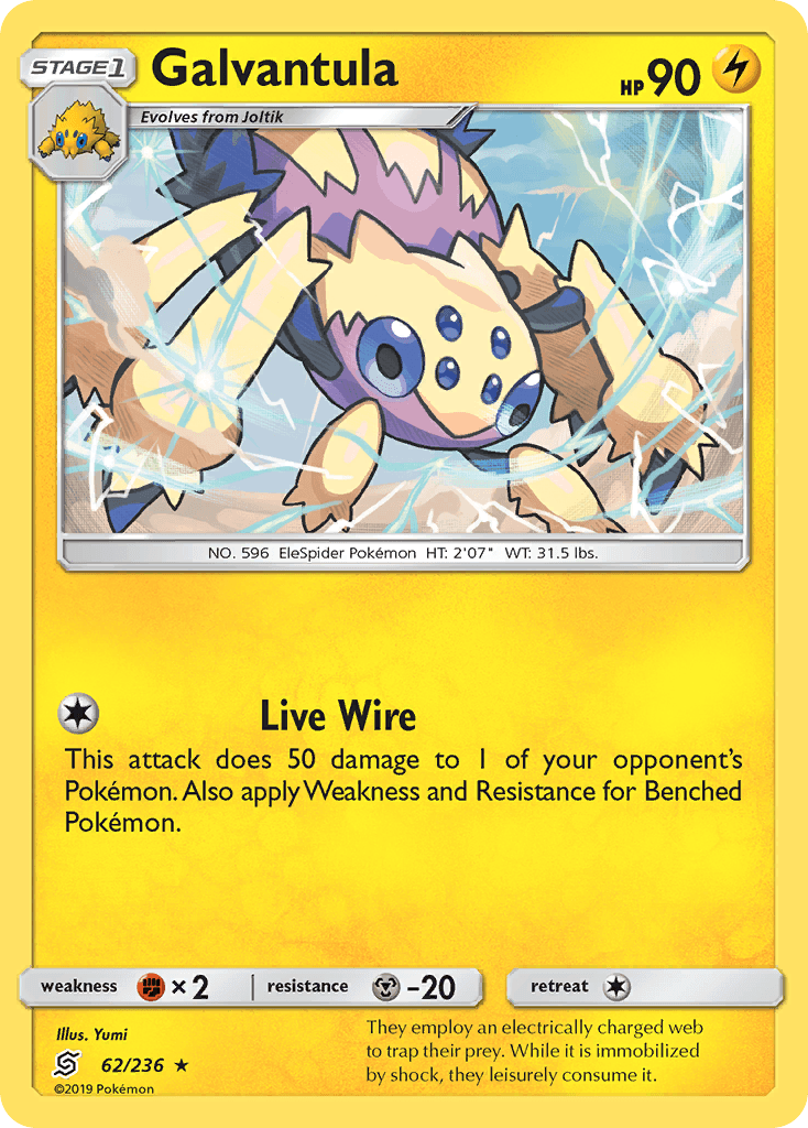 Carta Pokémon Galvantula