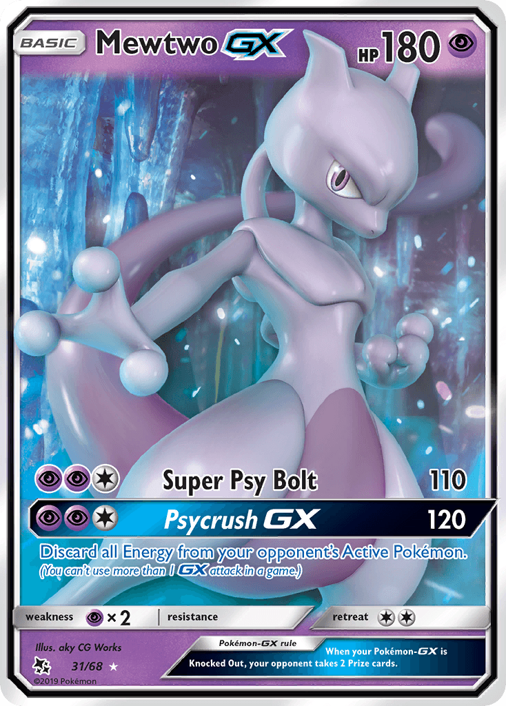 Carta Pokémon Mewtwo-GX