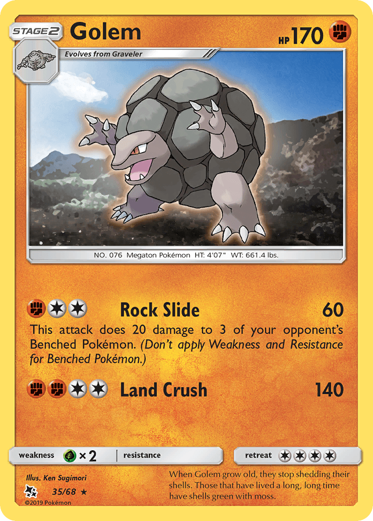 Carta Pokémon Golem