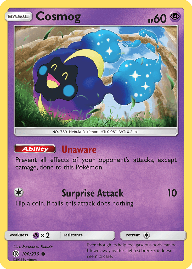 Carta Pokémon Cosmog 100