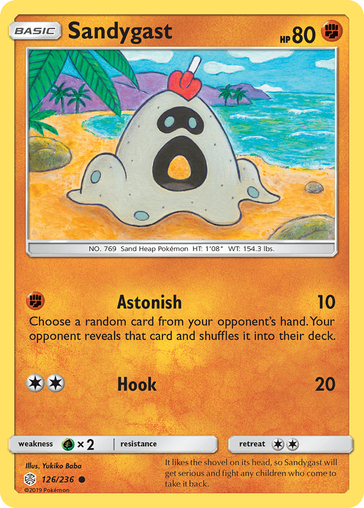 Carta Pokémon Sandygast 126