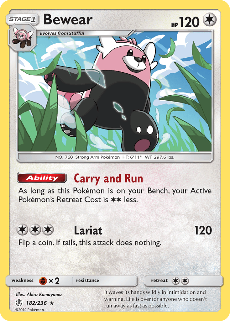 Carta Pokémon Bewear
