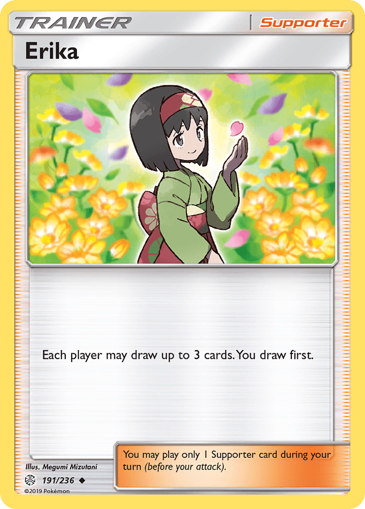 Carta Pokémon Erika 191