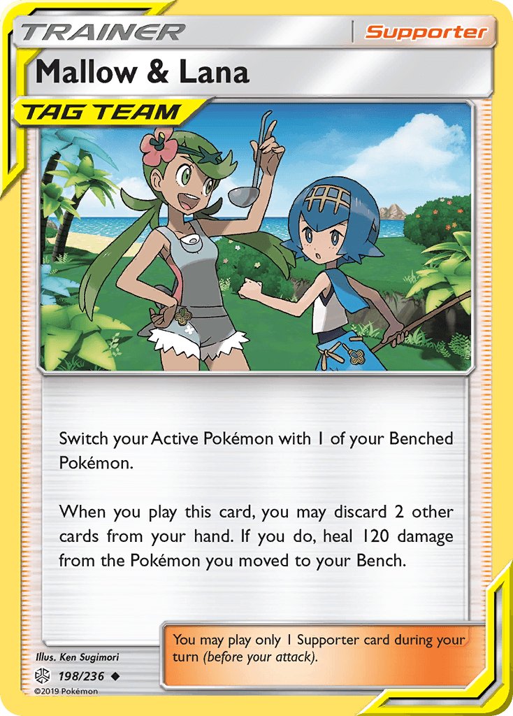 Carta Pokémon Mallow & Lana 198