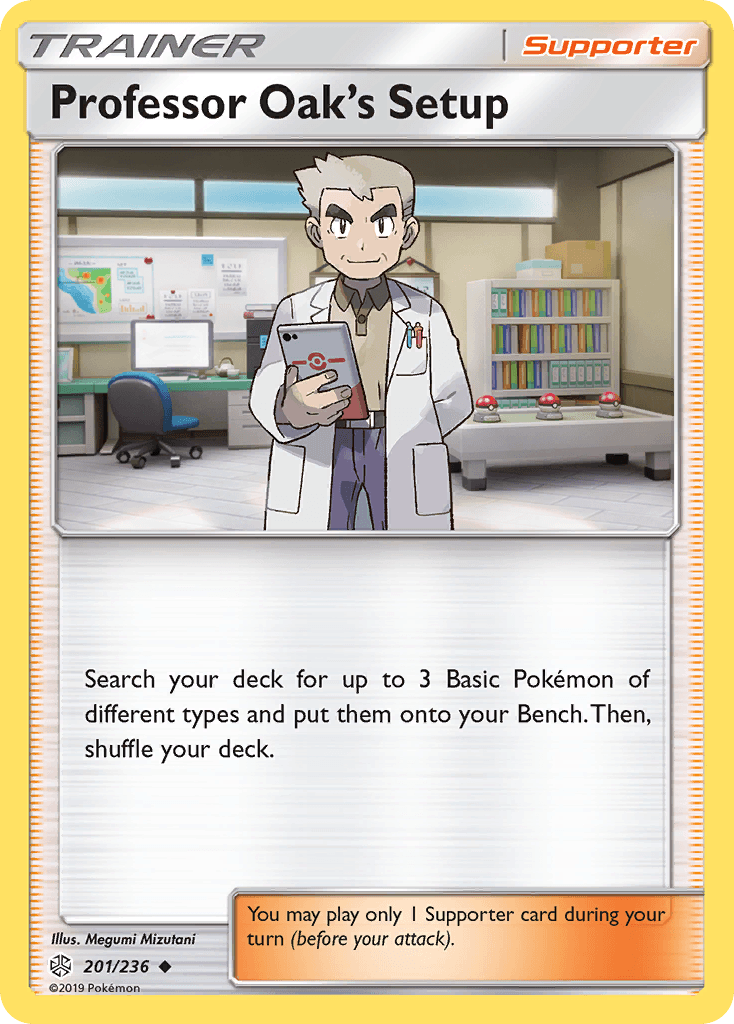 Carta Pokémon Professor Oak's Setup 201