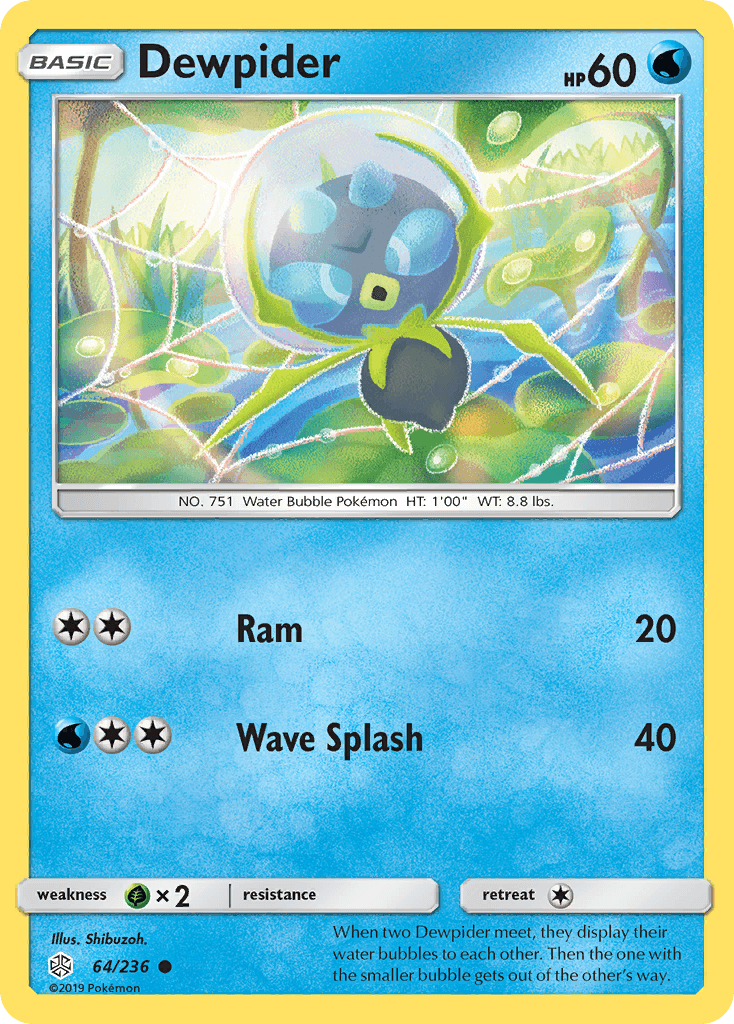 Carta Pokémon Dewpider